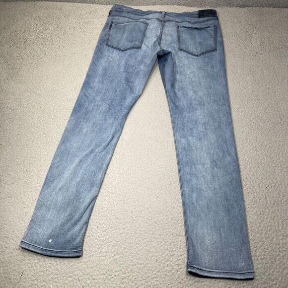 Paige Jeans Men 38 Blue Croft Lionel Skinny Transcend Washed Denim Stretch 38x32 - Picture 2 of 16